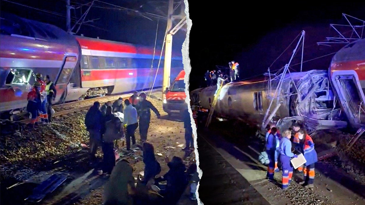 Two high-speed trains derailed in southern Spain