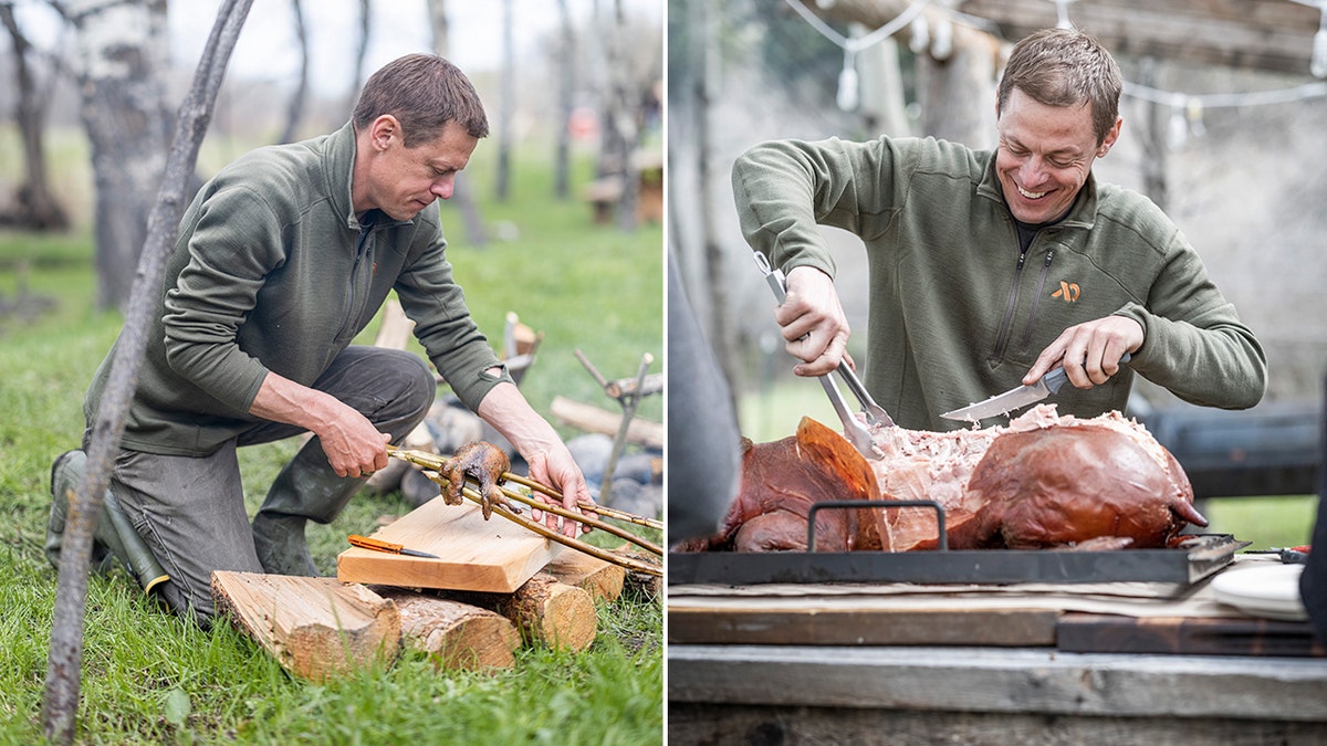 Steven Rinella prepares wild game for eating.