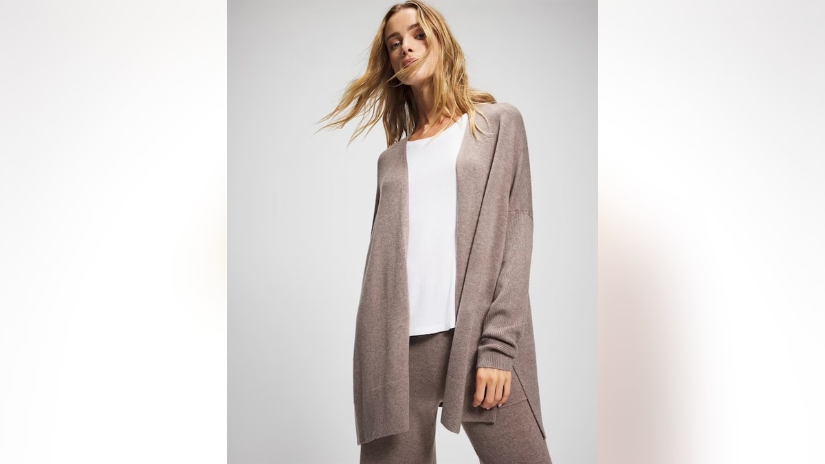 Oversized and super soft, this wrap looks great dressed up or down.