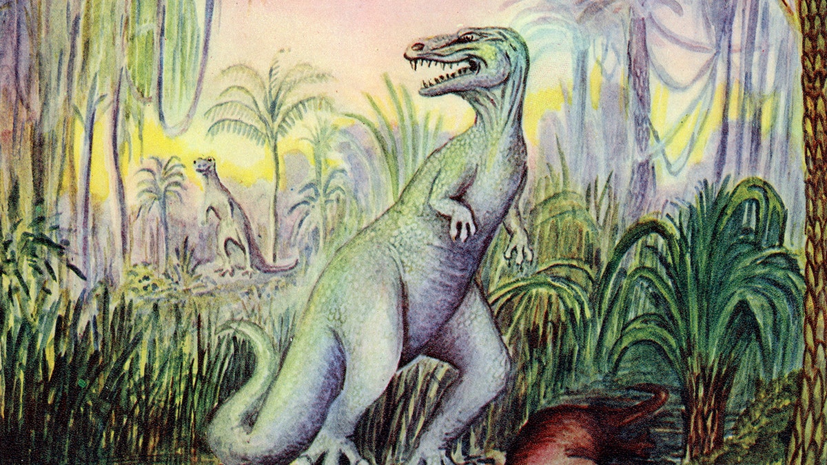 Drawing of T rex dinosaur