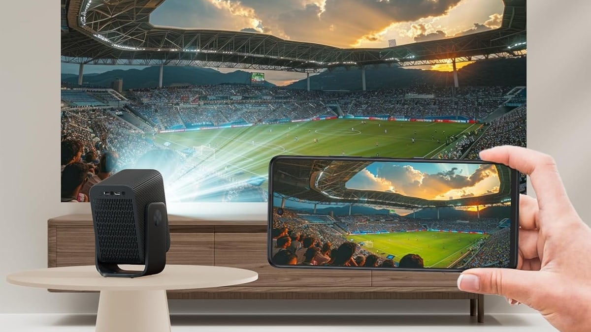 This projector has Google TV built in.