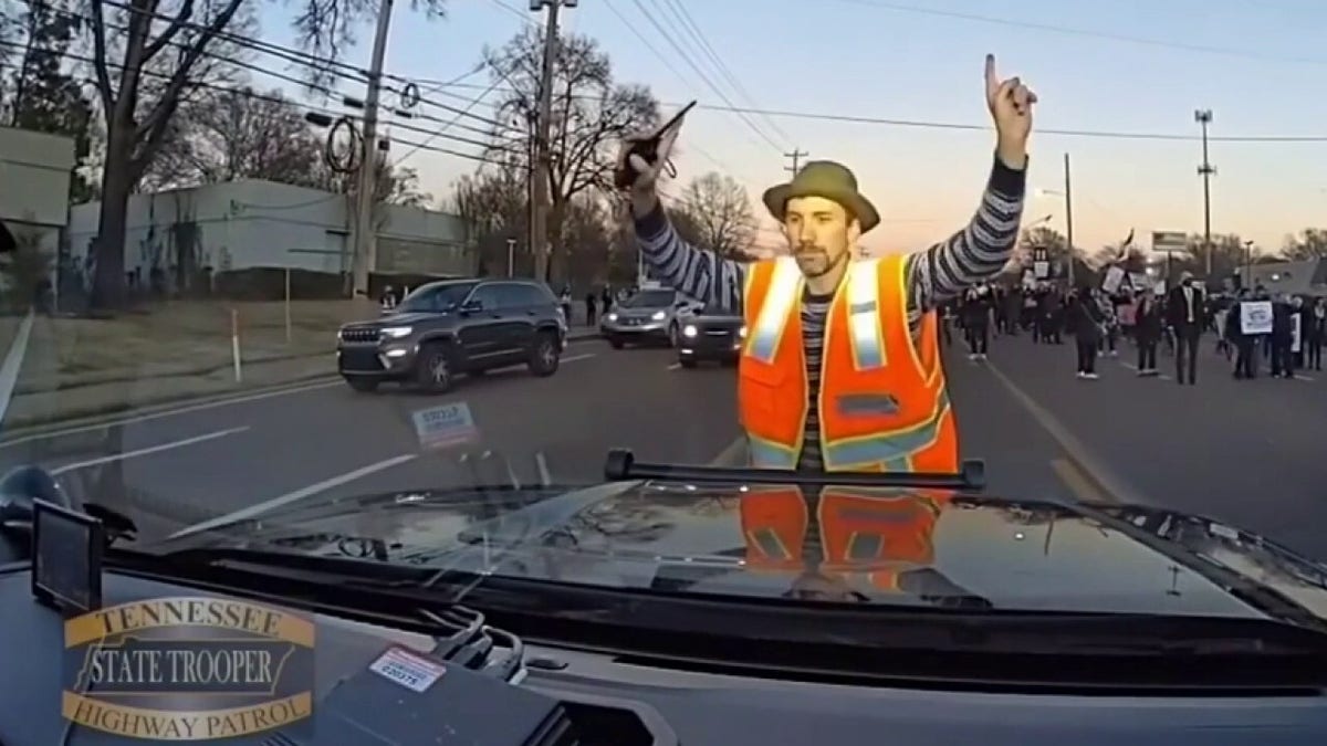 TN Highway Patrol Protester.