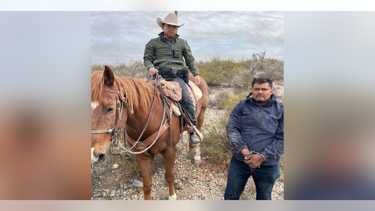 Illegal immigrant arrested by mounted Texas trooper