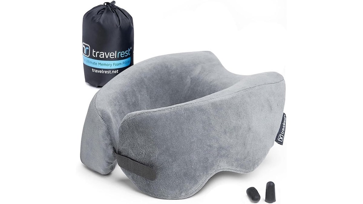 Make long-haul flights more tolerable with this comfortable pillow.