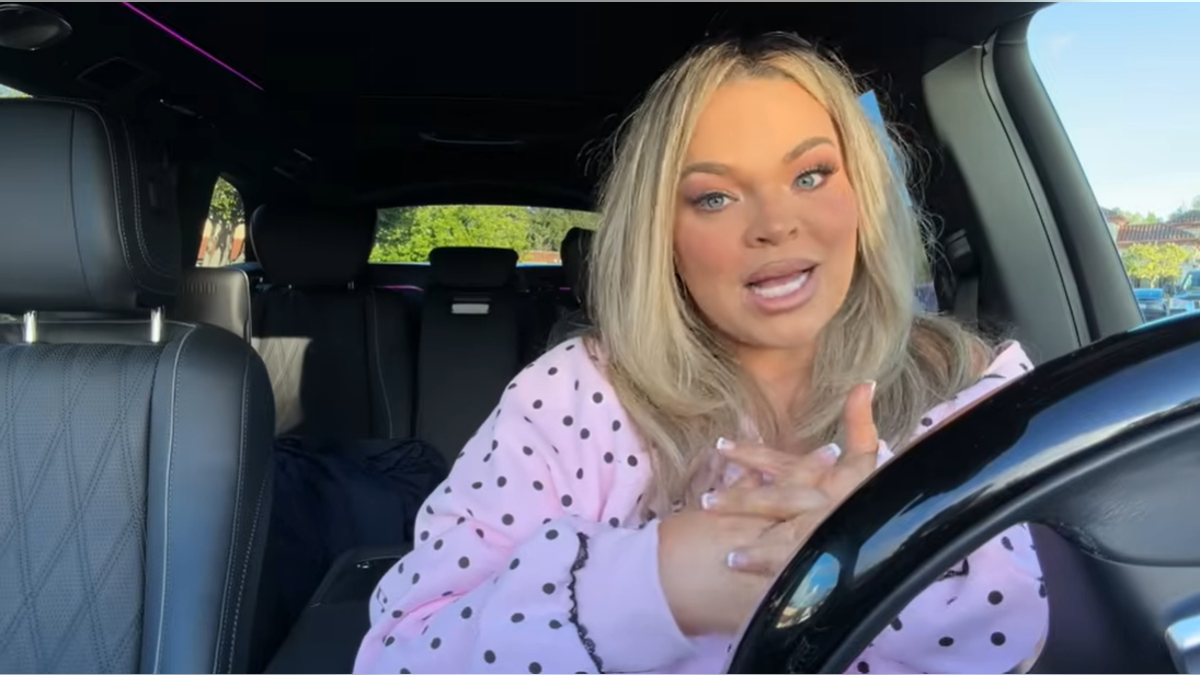 Trisha Paytas speaks in her car
