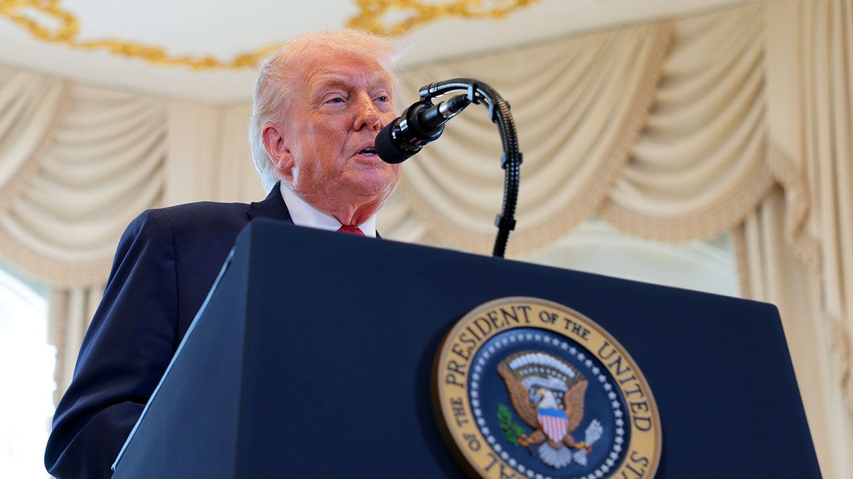 Donald Trump przemawia