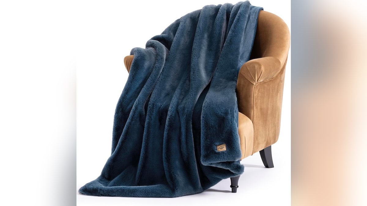 Hide away under the warmth of this faux fur blanket.