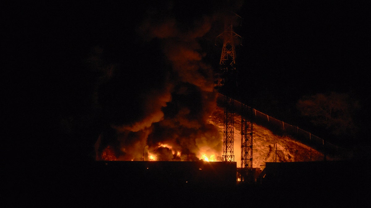 Venezuelan military complex on fire following US strikes