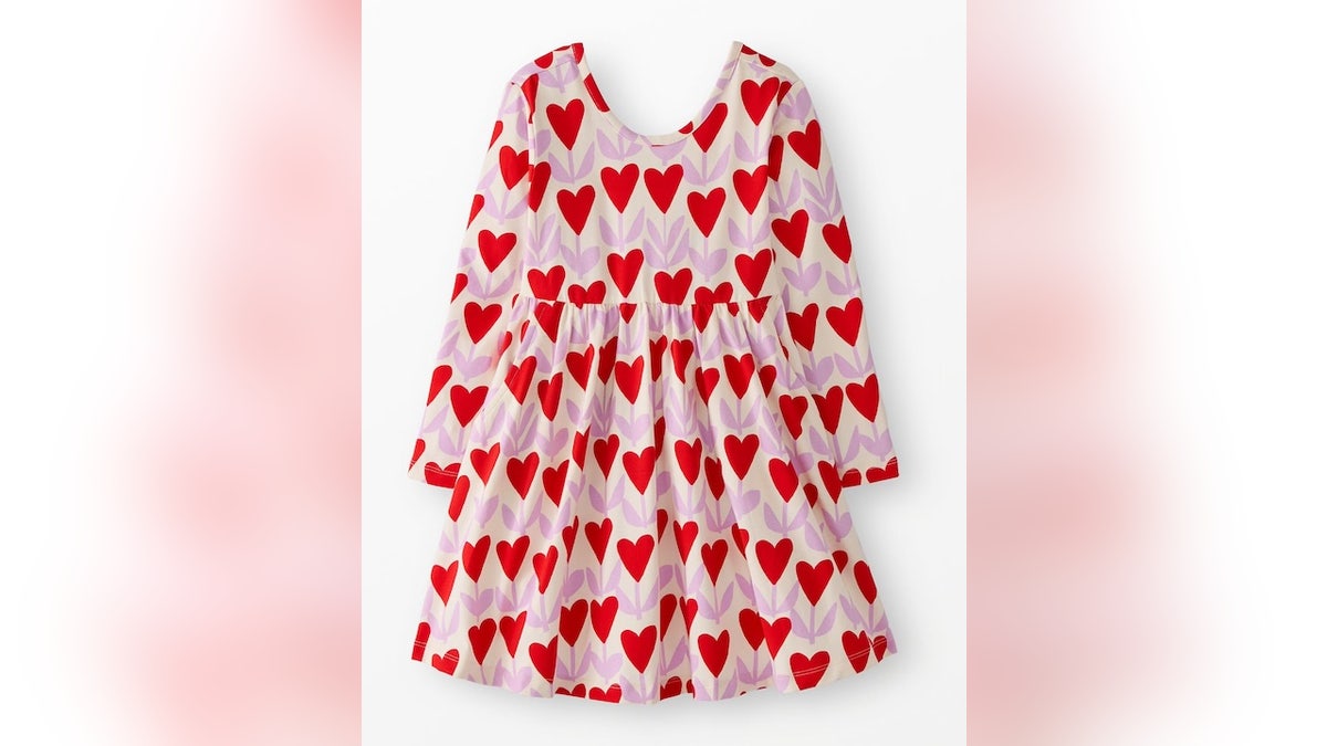 Keep her twirling in comfort in this cute dress.