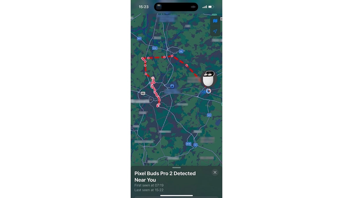 Una schermata di posizione