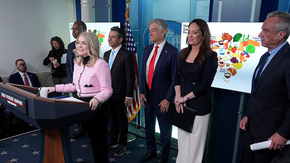 Karoline Leavitt and HHS officials