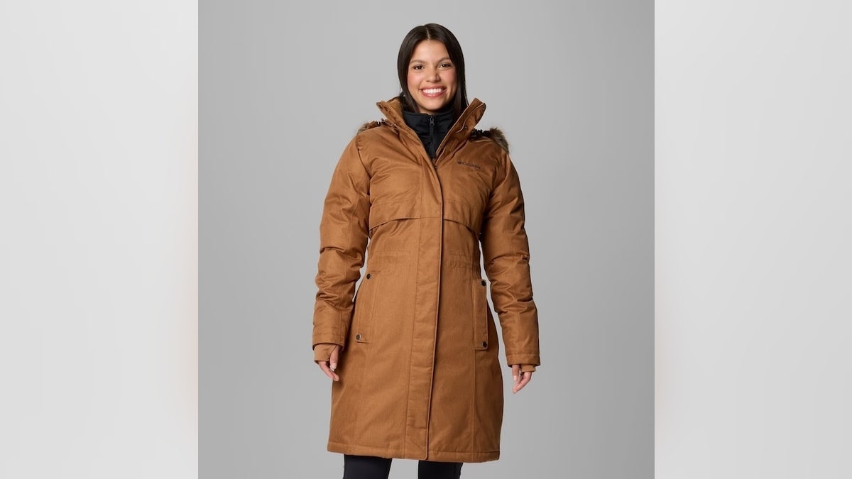 Keep this down parka in your closet when you need extra protection.