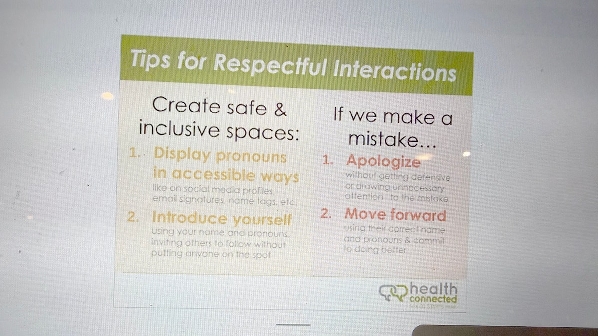 Respectful interactions slide California