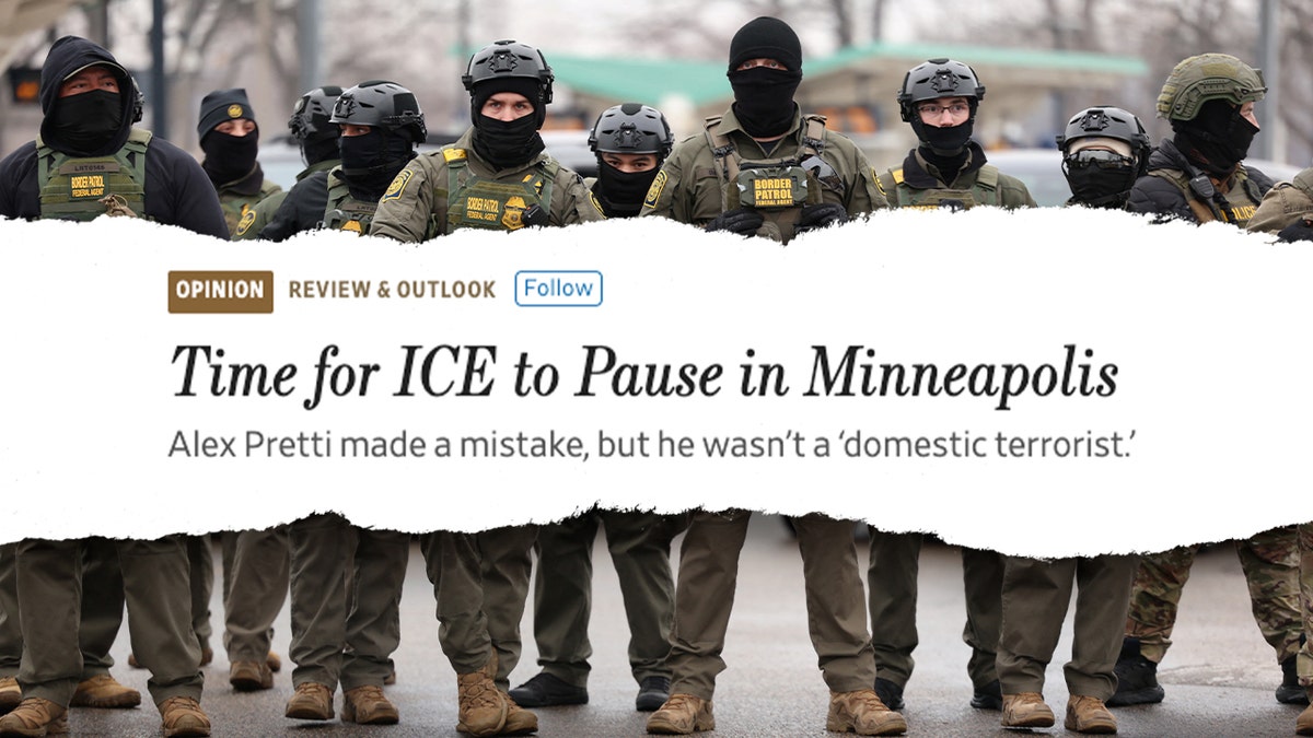 A Wall Street Journal editorial board headline, and Border Patrol agents