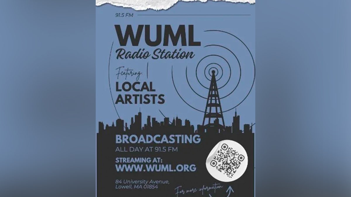 WUML radio station blue flyer