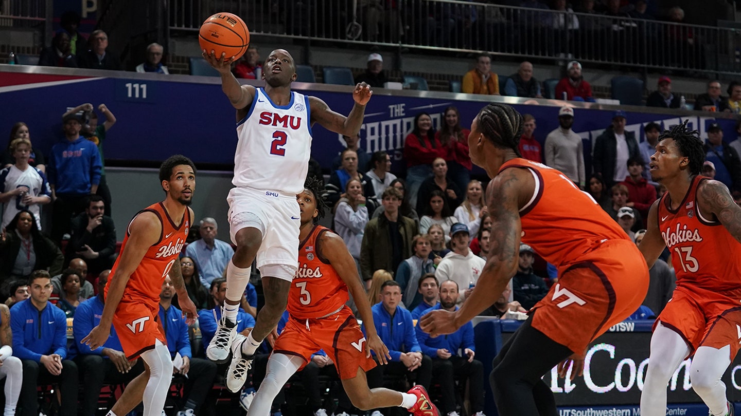 SMU's Boopie Miller sinks half-court buzzer-beater to stun Virginia Tech