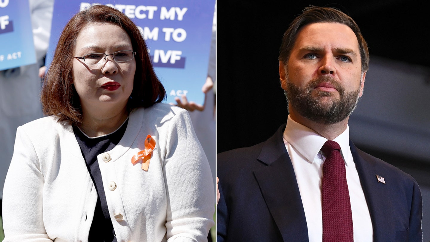 Sen. Tammy Duckworth and Vice President JD Vance