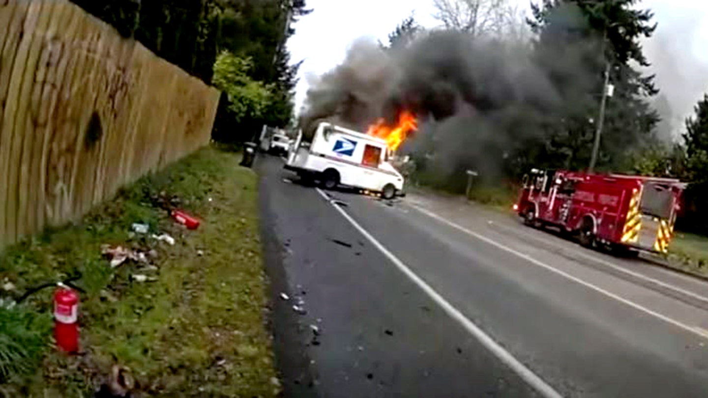 Image: It was unclear what caused the collision. (Pierce County Sheriff's Office)
