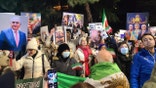 Georgian's protesting against Iran regime