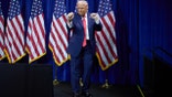 President Donald Trump dancing on stage