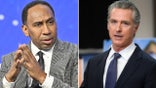 Stephen A. Smith and Gavin Newsom