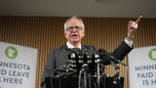 Minnesota governor Tim Walz during a press conference