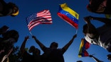 Venezuelans in Chile celebrate the capture of President Nicolas Maduro