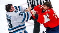 NHL goaltenders get into rare fight during Sharks' win over Panthers