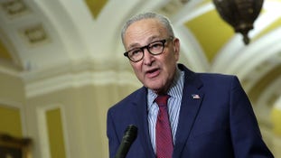 Senate Democrats blocked a voter ID and insider trading ban bill as Chuck Schumer's caucus faces accusations from Republicans of denying Trump a win.