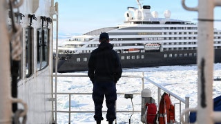 Cruise ship trapped in heavy sea ice is rescued by US Coast Guard vessel