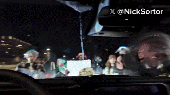 Anti-ICE agitators swarm vehicle of conservative influencer Nick Sortor - Fox News