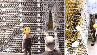 Young girl topples massive 63,000-piece beer coaster tower with single pull - Fox News