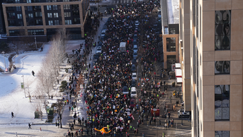Thousands march in freezing temps to protest federal immigration enforcement - Fox News