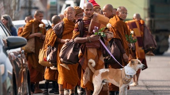Buddhist monks walking 2,300 miles from Texas to DC go viral with 1M+ social media followers