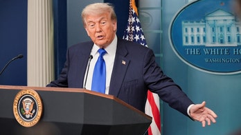 Trump appears at White House briefing one year since inauguration