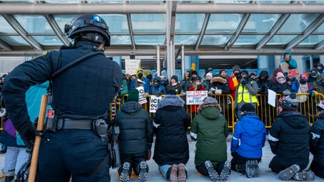 Anti-ICE agitators, including clergy, arrested at Minneapolis airport during protest in frigid weather