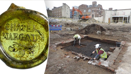 Stunning remnant from Thomas Jefferson's favorite wine, plus Victorian children's scribbles found in dig