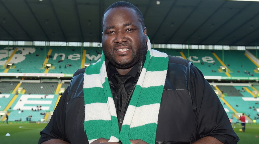 Quinton Aaron , protagonista de «Blind Side», Aaron Dios te salvó de una caída que casi te cuesta la vida y que te llevó a perder 90 kilos.