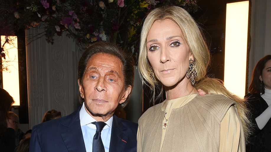 Valentino Garavani and Celine Dion attend the Valentino Haute Couture Spring Summer 2019 show as part of Paris Fashion Week on January 23, 2019 in Paris, France