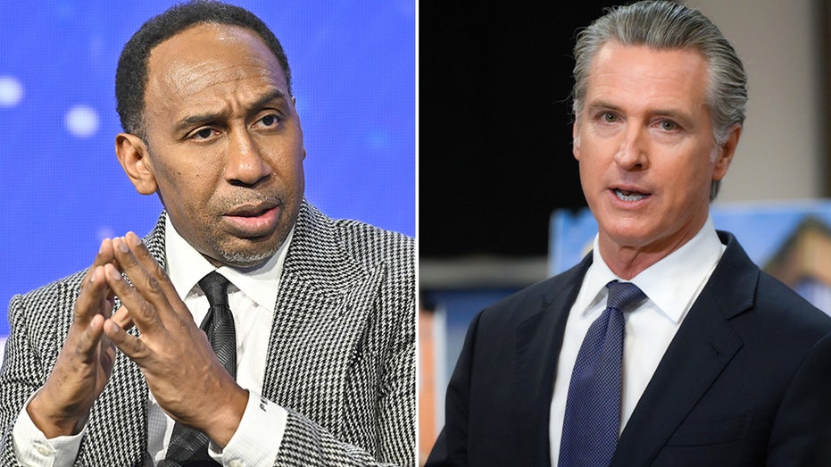 Stephen A Smith shreds Newsom for violating 'America First' with disparagement of Trump in a foreign country
