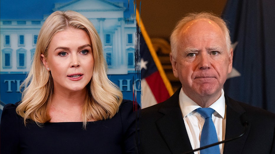 Leavitt calls Minnesota 'land of 10,000 Somali schemes' in scathing Walz takedown over fraud scandals Internet InfoMedia wh press secretary leavitt tim walz split