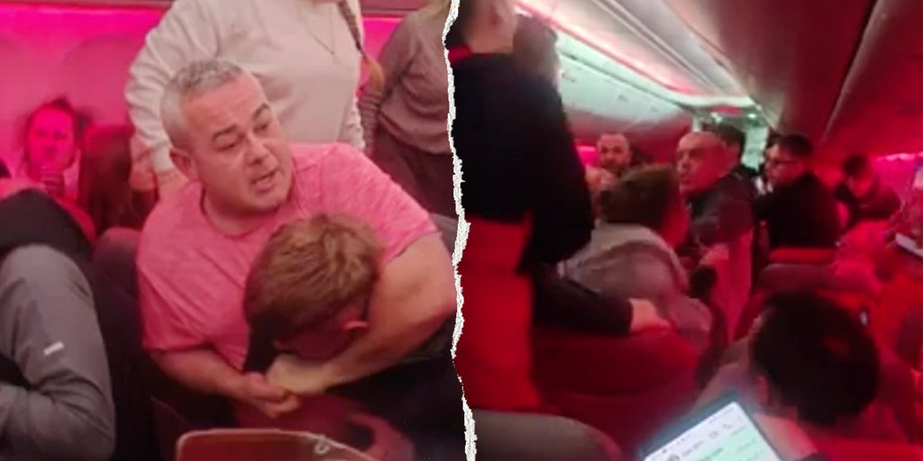Chaotic video shows passengers trading blows midair as plane forced to  divert: reports qhiukiqrihtinv