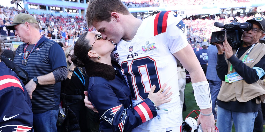 Patriots star Drake Maye's wife thanks God for 'incredible season' after  crushing Super Bowl loss