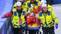 Olympic speedskater takes blade to face, stretchered off in frightening moment - Fox News