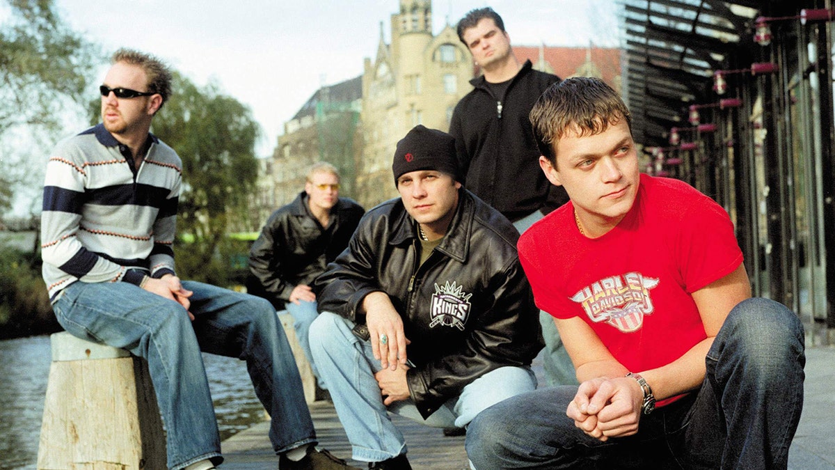 3 Doors Down posing for a photo in 2000.