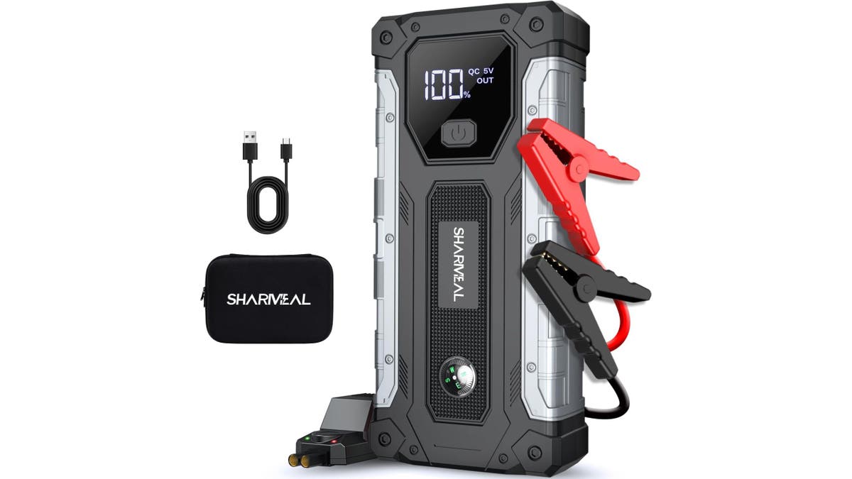 A portable jump starter helps you start your car on your own. 
