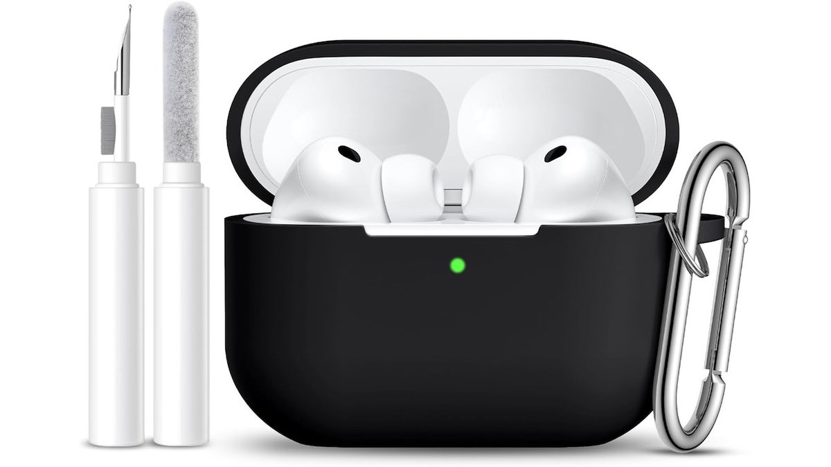 This case slides over most AirPod cases.