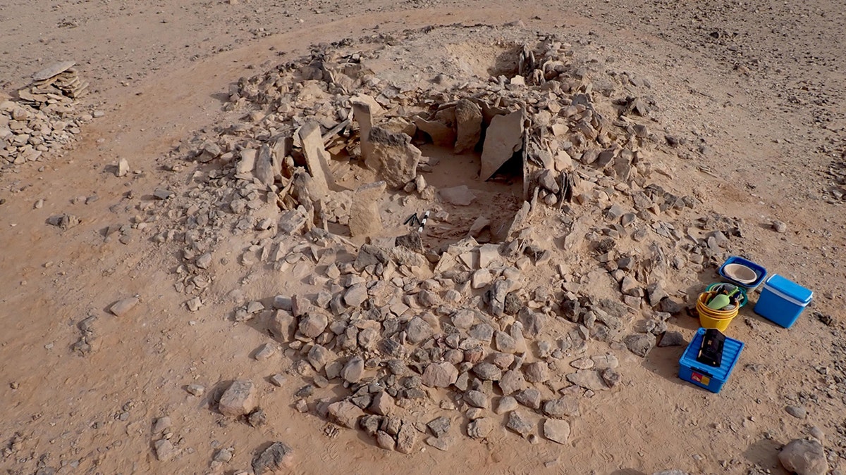 Veduta aerea del sito di scavo dell'Oman