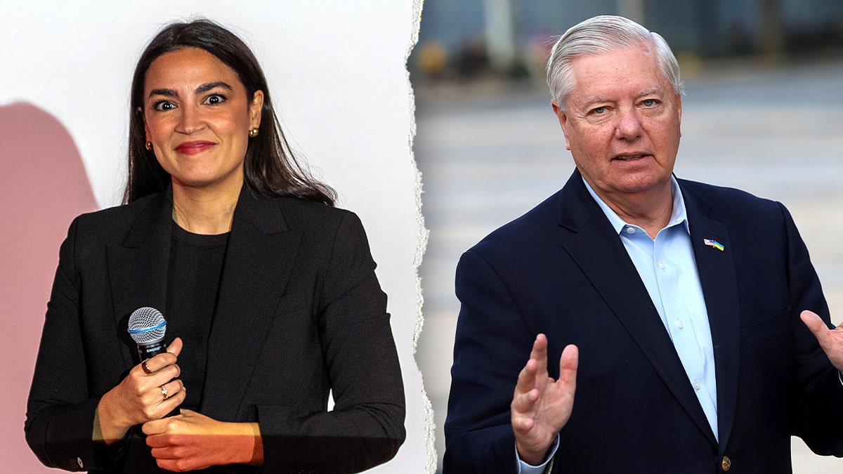 AOC and Lindsey Graham split