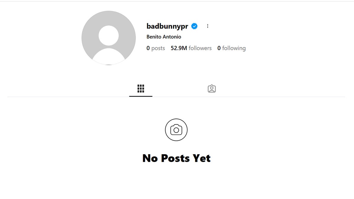 Bad Bunny Instagram Account